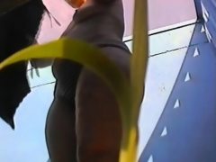 Saucy lady takes off her bra to tease
