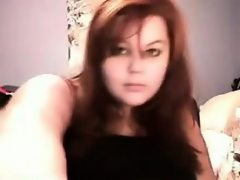 Thick girl plays with her big breasts