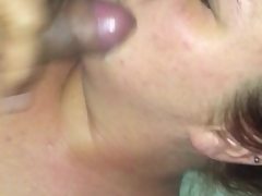 Bbw fucked again with cum still on her..