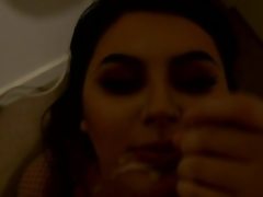 Facial cumshot bbw