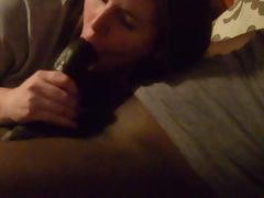 Enjoying the mrs. sucking my bbc