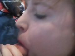 Aubrey sucks and gets facial