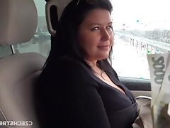 A busty Czech woman is against sex for